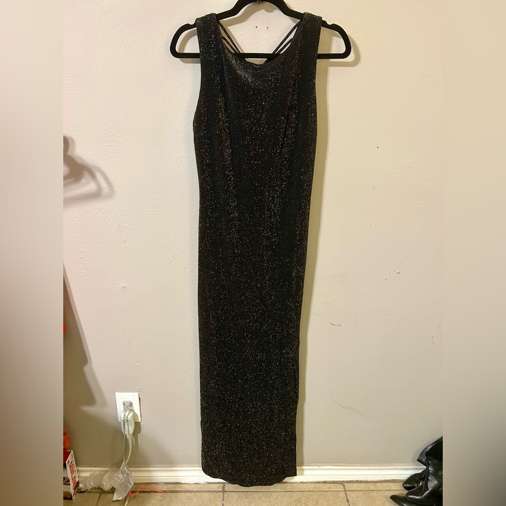 RORY USA Vintage Sheath Black w/ sparkle Dress XL